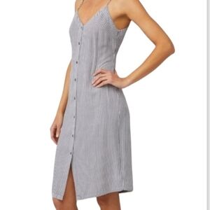 Striped summer slip dress